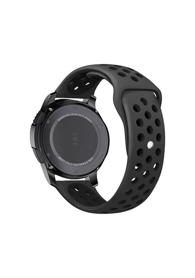 Huawei Watch Gt3, Gt3 Pro, Gt2 Pro, Haylou Solar Ls05 İle Uyumlu Delikli Spor Silikon Kordon, 4 Açık Kahverengi