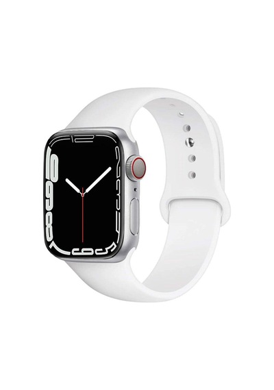 Apple Uyumlu  Watch  2/3/4/5/6/7/8/se/ultra 42/44/45/49mm Yumuşak Silikon Large Kordon