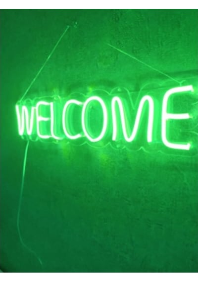 Welcome Neon Led Duvar Dekoru Aydınlatması Neon Led Tabela (535759852)