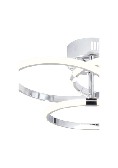 Pl 07 3 Model Krom 3 Renkli Salon Ve Oturma Odası İçin İdeal Alüminyum Avize, 40x15 Krom