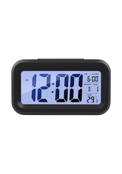 Tr Dijital Masa Saati Büyük Led Ekranlı Alarm Özellikli Tarih Ve Sıcaklık Göstergeli Gece Işığı 12/24 Diğer