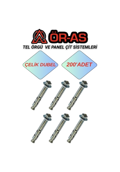 Çelik Dubel 200 Adet