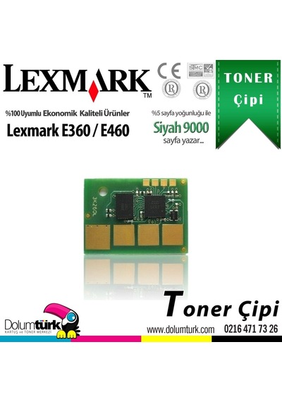 Lexmark E360H11E / E360 / E460 / E462 Çip 9K 550360821
