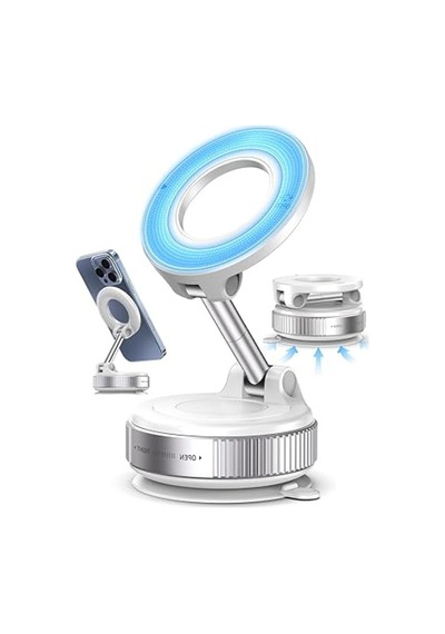 360 Ayarlanabilir Mıknatıslı Telefon Tutucu, Araç İçi Kullanım İçin
