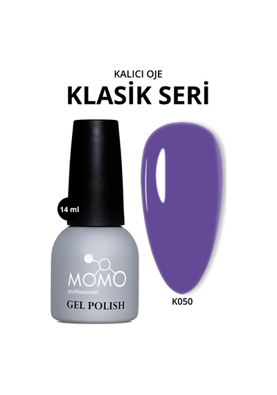 Momo Professional Kalıcı Oje K050 Koyu Pastel Mor 14 Ml