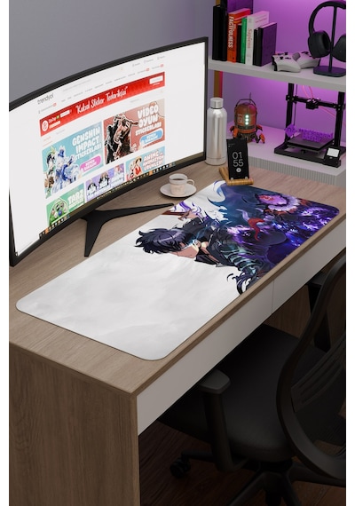 Solo Leveling Anime V4 - 90x40 Xxl Gaming Kauçuk Kaymaz Taban Mouse Pad Fare Altlığı