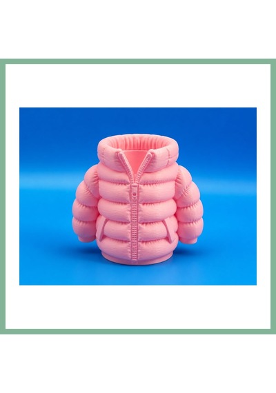 Bşkvirgo 3d Baskı Şişme Mont Kalemlik - Masaüstü Organizer-pembe Bsk2026