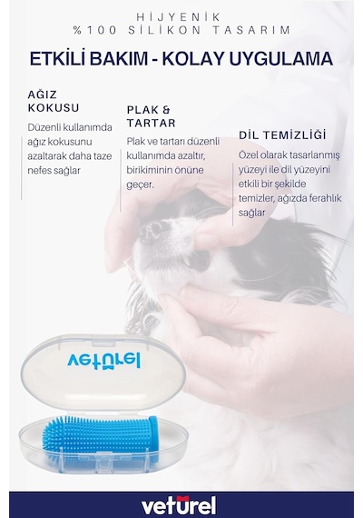 Kedi Akne Bakım Set Çene Aknesi Çene Yarası Siyah Nokta Silikon Yumuşak 360 Bpa'sız Parmak Fırç