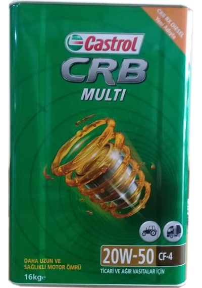Castrol CRB Multi 20W-50 CF-4 Rx Motor Yağı 16 KG