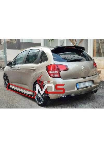 Yeni Citröen C3 Marşpiyel Sağ Sol Takım Fiberglass Boyasız