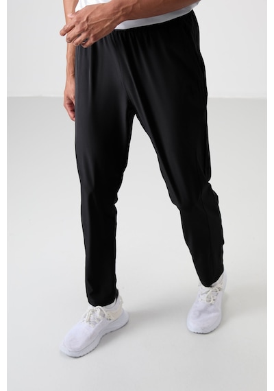 Tommy Life Siyah Polyester İnce Yumuşak Comfort Fit Erkek Eşofman Alt - 82119 Siyah