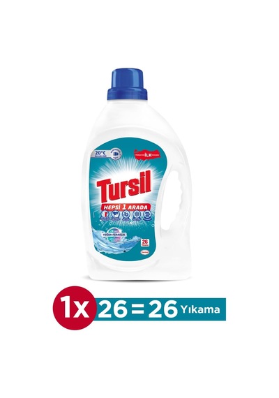 Tr Yoğun Ferahlık Sıvı Çamaşır Deterjanı 26 Yıkama 1690 Ml 0.75 LT - 2.5 LT - 12 KG