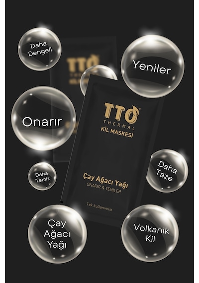 Tto Thermal Çay Ağacı Yağı İçerikli Kil Maskesi 12 x 10 ML