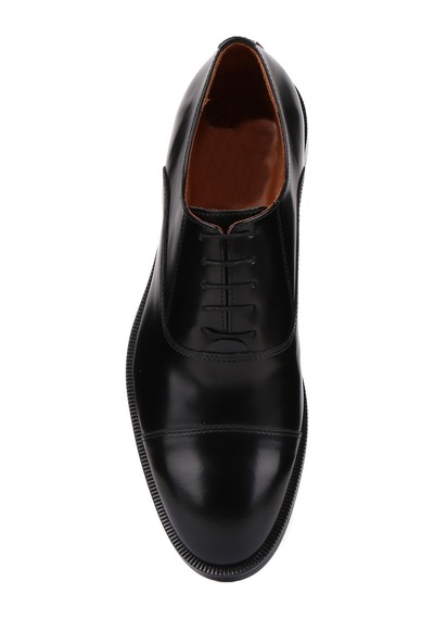 Shoetyle - Siyah Açma Deri Bağcıklı Erkek Klasik Ayakkabı 250-2730-827 Siyah