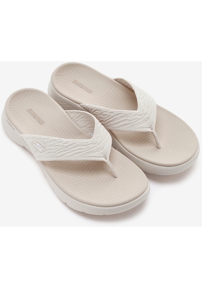 Skechers Go Walk Flex Sandal - Splendor Kadın Bej Parmak Arası Terlik 141404 Nat Bej