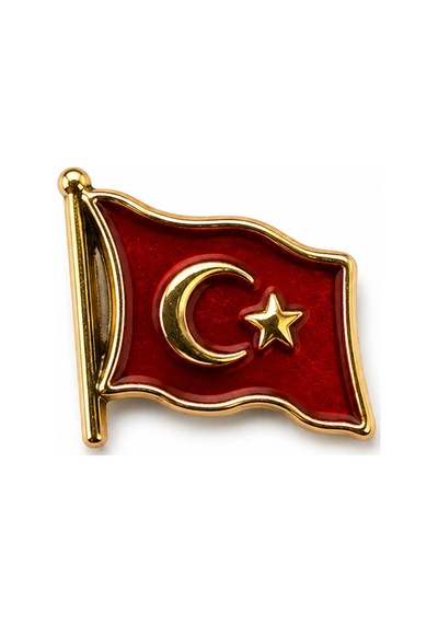 Rozet Mineli Bayrak Sarı