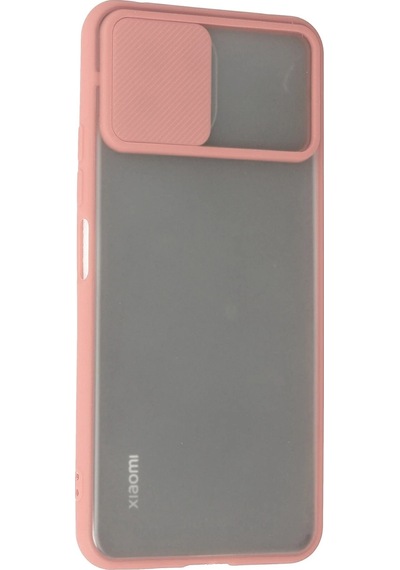 Cosmotex Newface Xiaomi Mi 11 Lite Kılıf Palm Buzlu Kamera Sürgülü Silikon - Pembe