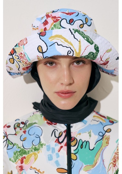 Manuka Eşarp Detaylı Bucket Şapka Summer Summer