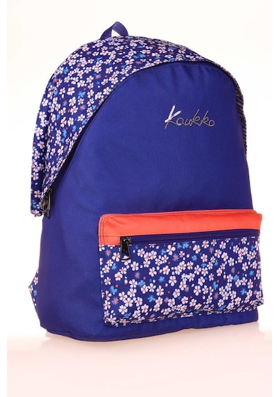Kaukko Hat Sırt Çantası Navy Blue Flowers K1664