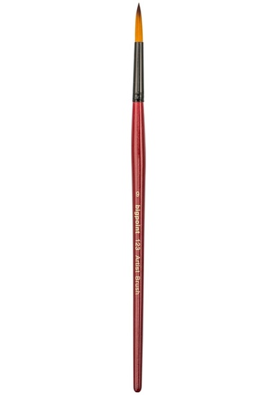 Bigpoint 123 Serisi Sentetik Kıl Yuvarlak Fırça No: 9 X 12 Adet