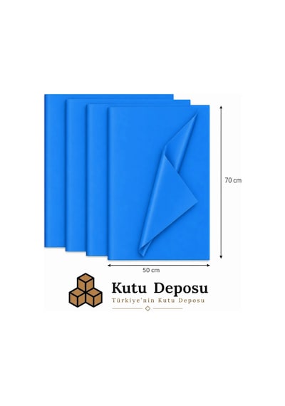 50x70 Cm Mavi Renk Pelur Kağıt 1 Kg