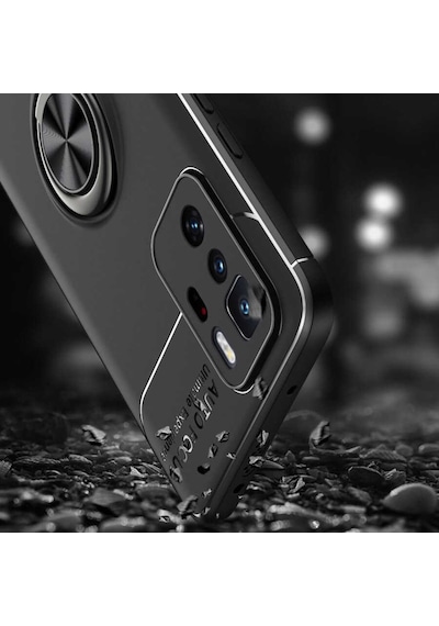 Xiaomi Poco X3 Gt Kılıf Yüzüklü Magnetli Ravel Case