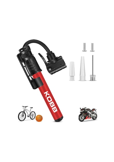 Kobb Kb2203 87 Psı Bisiklet Lastik Şişirme Taşınabilir Mini El Pompası + Bisiklet Montaj Aparatı Fr Kb2203