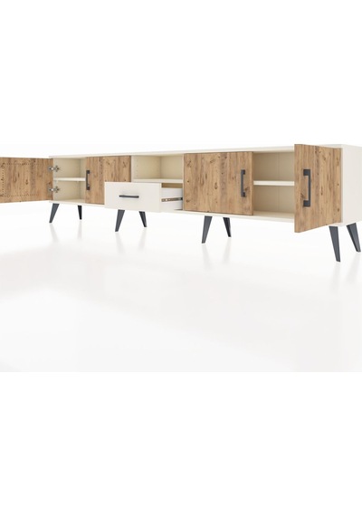 Arges Tv Ünitesi 3 Raflı Tek Çekmeceli 4 Kapaklı 220x30x51 Aytaşı-çam/aytaşı Atlas Çam/aytası - Aytası Arges Tv Ünitesi 3 Raflı Tek Çekmeceli 4 Kapaklı 220x30x51 Aytaşı-çam/aytaşı Atlas Çam/aytası - Aytası