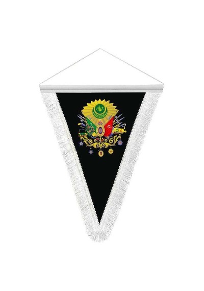 Osmanlı İmparatorluğu Arma Üçgen Flama Bayrak 1