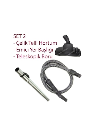 Arçelik Uyumlu S 6300 Elektrikli Süpürge Hortumu Başlığı Fırçası Borusu