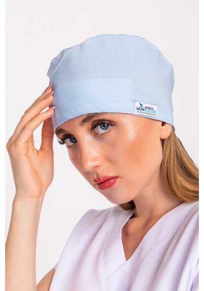 Unisex Düz Bebe Mavisi Hemşire Cerrahi Bone Doktor Saç Bonesi Çok Renkli Çok Renkli