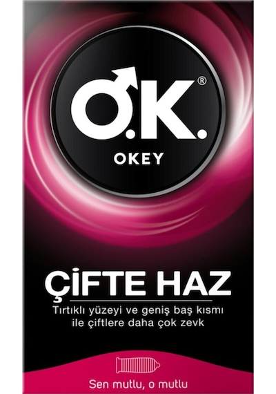 Okey Çifte Haz Prezervatif 40'lı