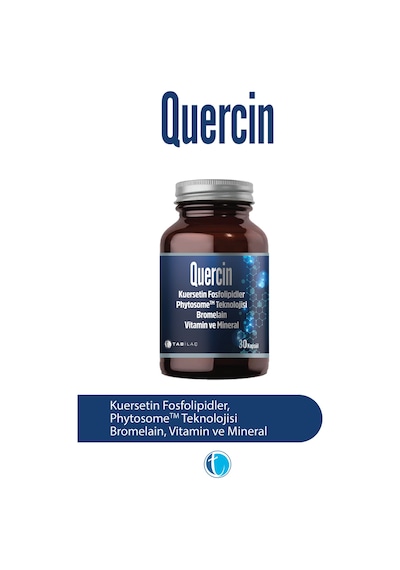 Tab Quercin Fitozomal Kuersetin Bromelain 30 Kapsül