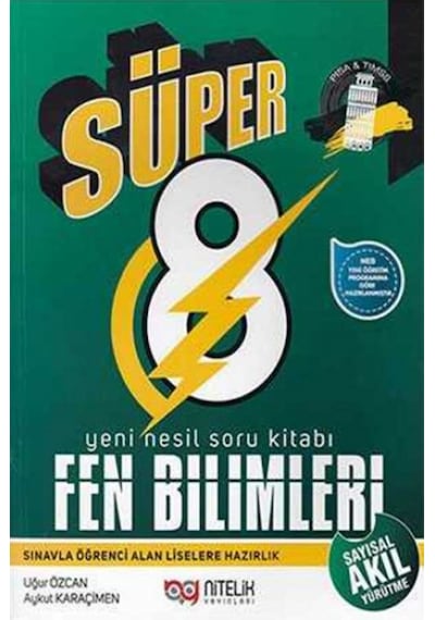 NİTELİK 8. Sınıf Yeni Nesil Süper Fen Bilimleri Soru Kitabı