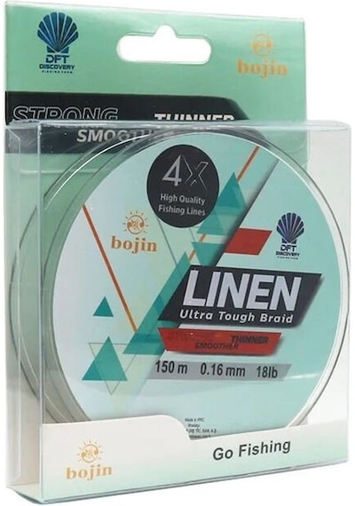 Dft Bojin 4x Linen İp Misina 0.16 Mm 150 M Yeşil