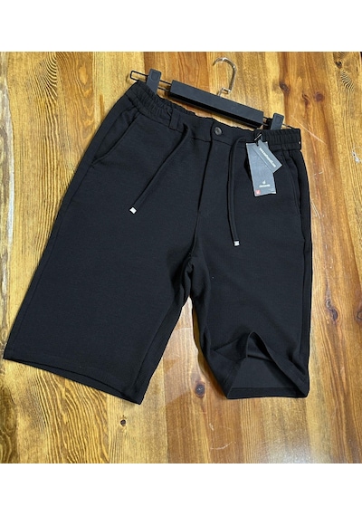 Demente Erkek Kayra Kumaş Beli Lastikli Şort Jogger 001