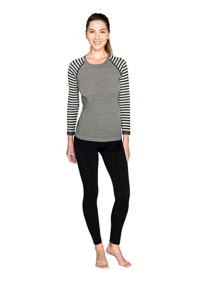 Thermoform Ultimate Merino Kadın Seamless Termal Uzun Kollu İçlik Seti Antrasit Çok Renkli