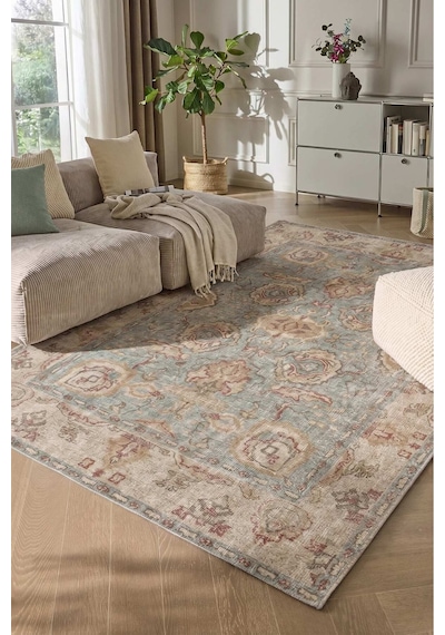 Salon Halısı Yıkanabilir Kaydırmaz Taban Halı Yolluk Mutfak Koridor Halısı Velora 3032 Bej