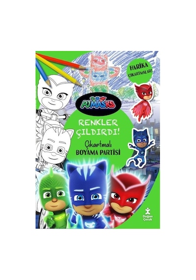 Pjmasks Renkler Çıldırdı! Çıkartmalı Boyama Partisi- Doğan Çocuk