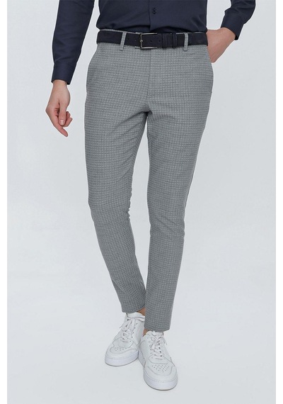 Efor P 1103 Slim Fit Gri Spor Pantolon Gri