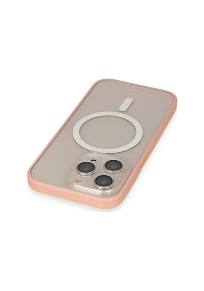 Apple İphone 14 Pro Max Kılıf Grand Magneticsafe Kapak - Pembe 0.2M-Çok Renkli