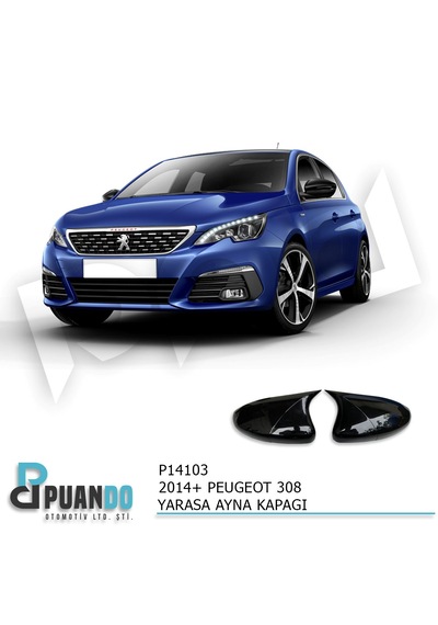 2014-2021 Peugeot 308 Batman Yarasa Ayna Kapağı