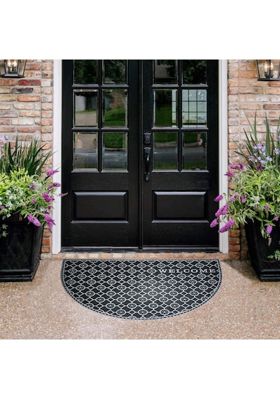 Myfloor Gri Welcome Yazılı Toz Ve Çamur Sıyırıcı Kauçuk Kapı Önü Paspası