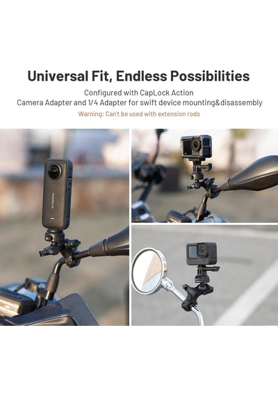 Caplock Dikiz Aynası Montajı, Insta360 Ace Pro 2/x4/x3 İçin Alüminyum Alaşımlı Braket, Hero 13/12/osmo Cep/eylem 5 Pro/4/3 Aksiyon Kamera Aksesuarları İçin 1/4 "vidalı 360 Top Kafası Caplock Dikiz Aynası Montajı, Insta360 Ace Pro 2/x4/x3 İçin Alüminyum Alaşımlı Braket, Hero 13/12/osmo Cep/eylem 5 Pro/4/3 Aksiyon Kamera Aksesuarları İçin 1/4 "vidalı 360 Top Kafası