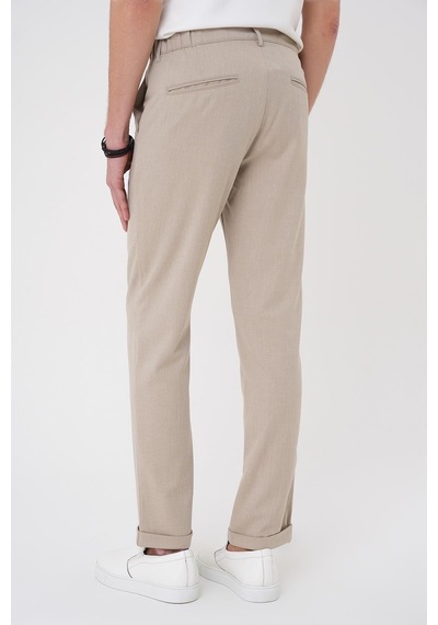 Efor Comfort Fit Beli Lastikli Bej Jogger Pantolon P 1183 Bej