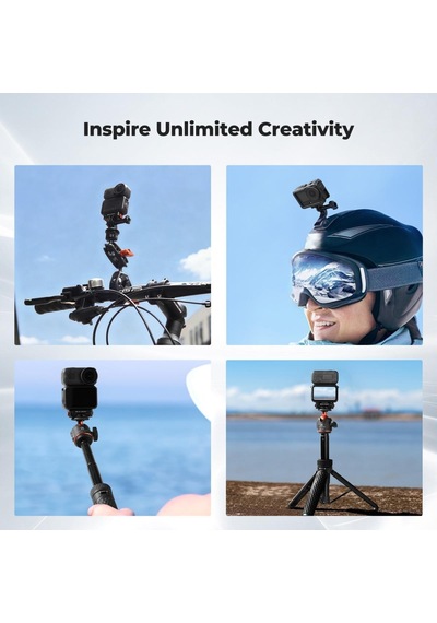 K&f Concept Osmo Action 6 Için Manyetik Hızlı Çıkarma Adaptörü 1/4 Vida Deliği / Katlanabilir Konektör
