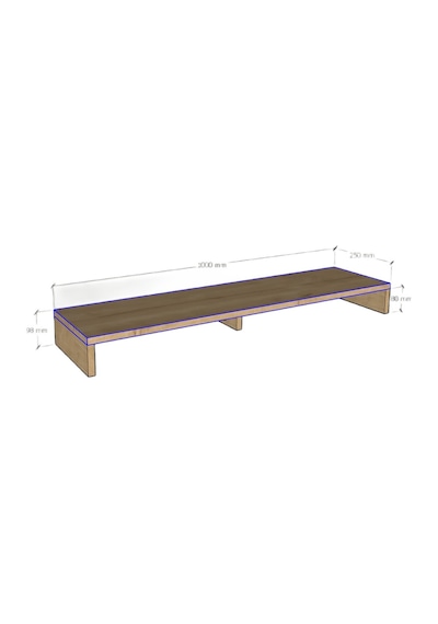 Emkawood Carry Monitör Yükseltici Soundbar Stand