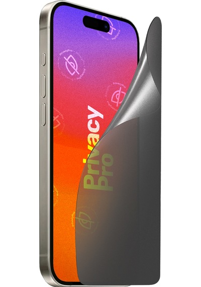 Apple Uyumlu iPhone 15 Pro Max Privacypro Panzerfolyo Ekran Koruyucu