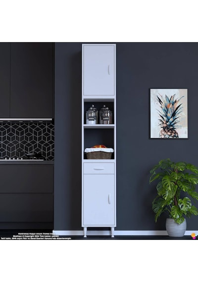 Modilayn Ece Fırın Bölmeli Kapaklı Çekmeceli Çok Amaçlı Dolap - Kahve Ve Mutfak Köşesi 35 Cm Beyaz Modilayn Ece Fırın Bölmeli Kapaklı Çekmeceli Çok Amaçlı Dolap - Kahve Ve Mutfak Köşesi 35 Cm Beyaz