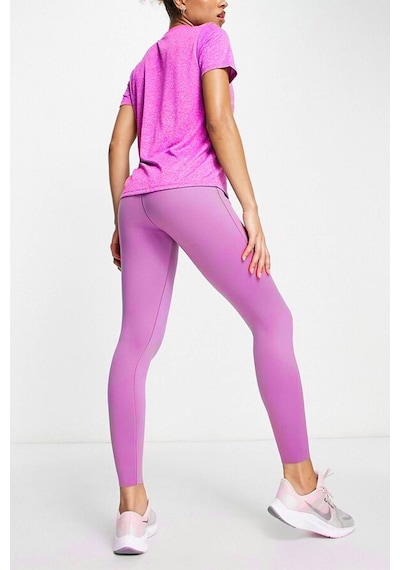 Nike Trainng Go Dri Fit İnfinalock 7/8 Leggings 6 Cepli Toparlayıcı Reflektörlü Antrenman Taytı Fuşya